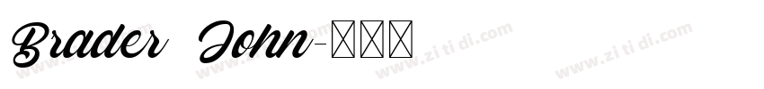 Brader John字体转换
